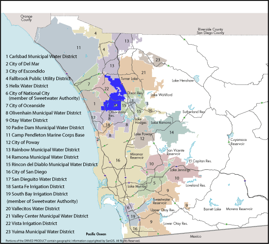 24 member agency map