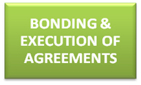 Bonding and execution of agreements